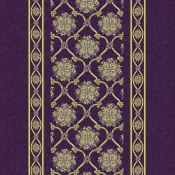 Wykładzina flokowana Forbo Flotex Floral 253203 Chambord Border Prune
