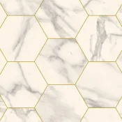 Wykładzina elastyczna PCV Tarkett Iconik 260 ICONIK 260 - Marble Bianco Hexagon GOLD