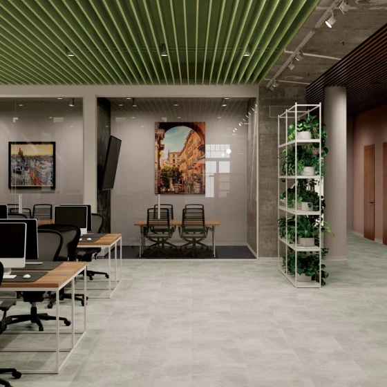 Płytki winylowe LVT Milliken All About Stone 5.0. Beton Ciré 