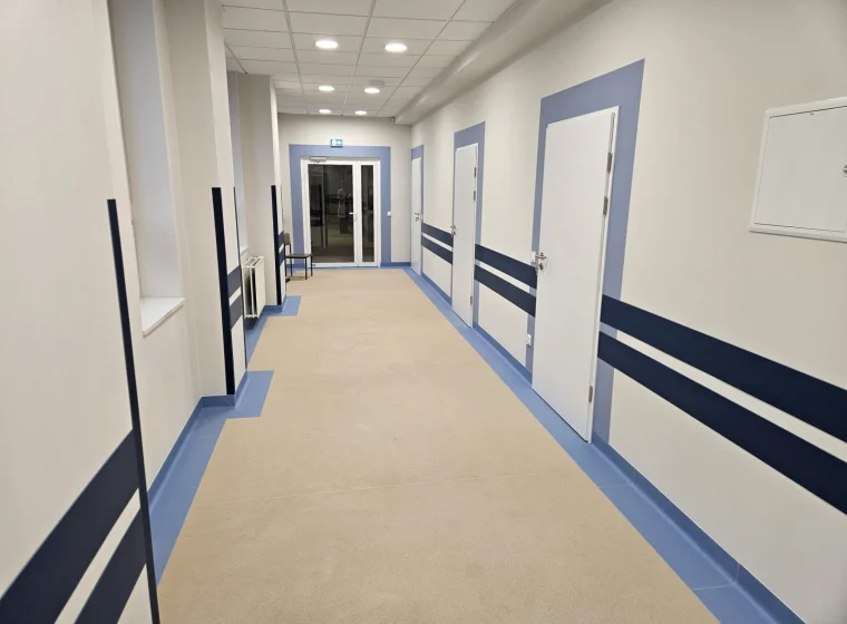 Montaż wykładziny Gerflor Tarasafe w przychodni - 300m² - Wykładziny Warszawa