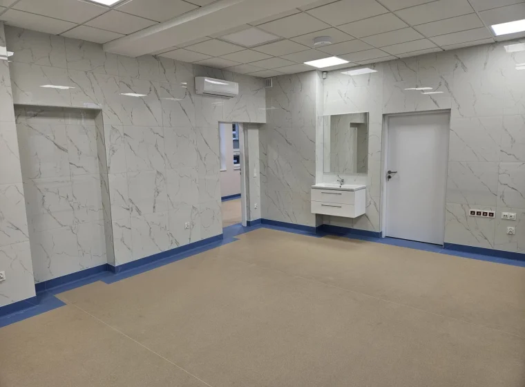 Montaż wykładziny Gerflor Tarasafe w przychodni - 300m² - Wykładziny Warszawa