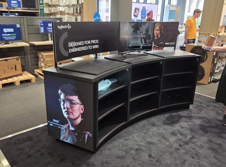 Stoisko Logitech Sztokholm |Wykładziny Warszawa | Realizacja