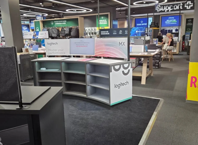 Stoisko Logitech Sztokholm |Wykładziny Warszawa | Realizacja